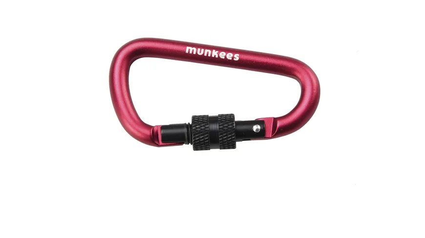 munkees Schraubverschluss Karabiner D Form