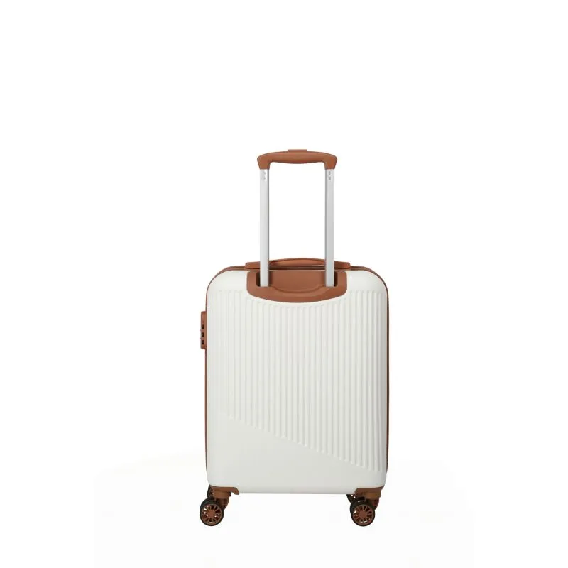 Travelite BALI Kabinengepäck mit 4 Rollen - Weiss\/Cognac