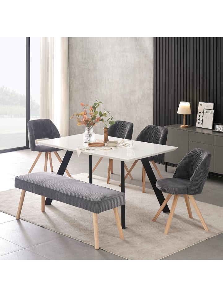 B&D Home Sitzbank EMIL in Anthrazit günstig kaufen