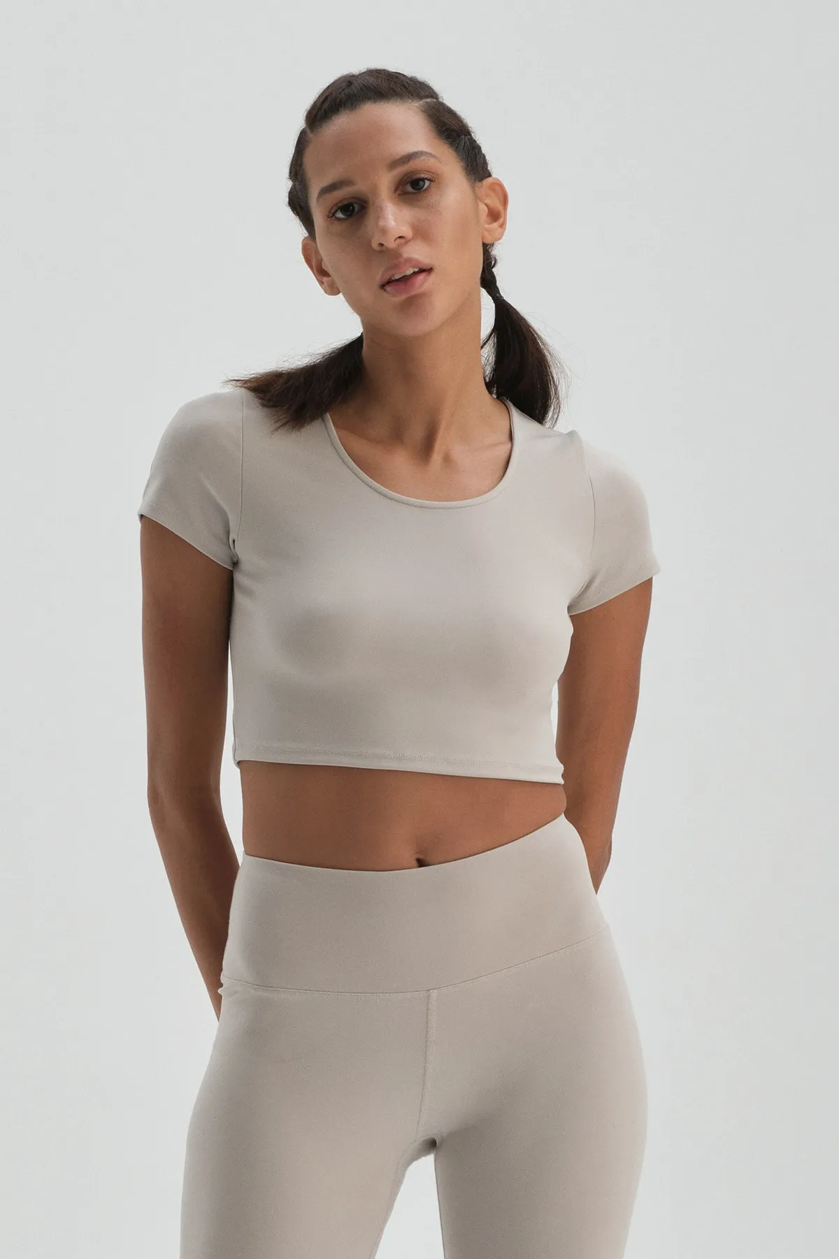 Dagi  Sport T-Shirt - Grau - Figurbetont