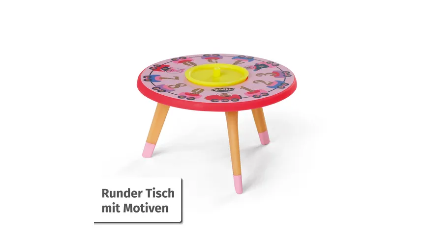 BABY born Minis - Playset Happy Birthday, 7 cm große Puppe Lea mit Tisch, Kuchen, Torte und Stühlen