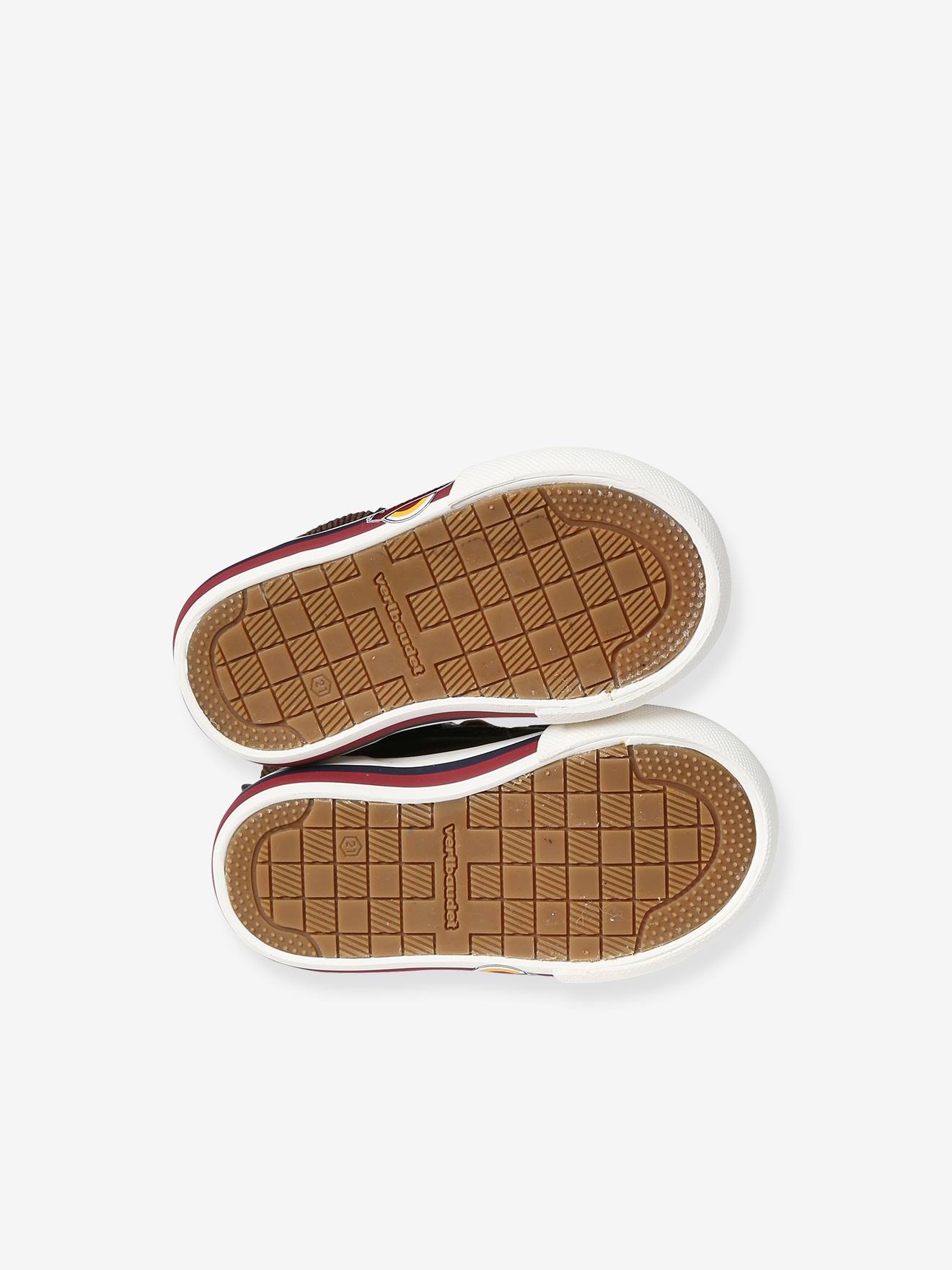 Vertbaudet Baby High-Sneakers mit Reißverschluss - braun