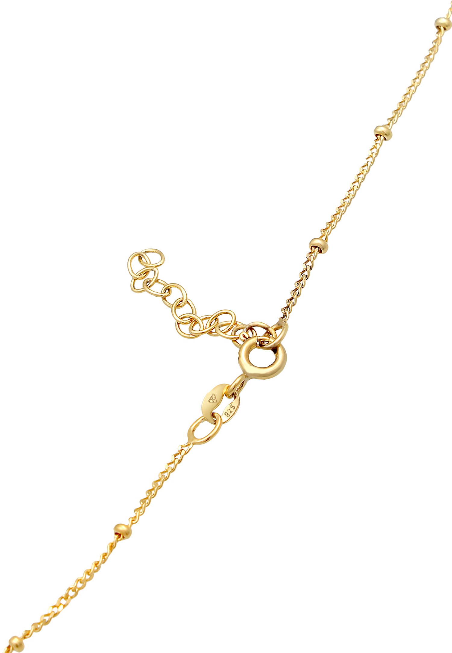 Elli Choker női gömblánc, vérlemezkékkel díszített, filigrán trendi 925-ös ezüstből