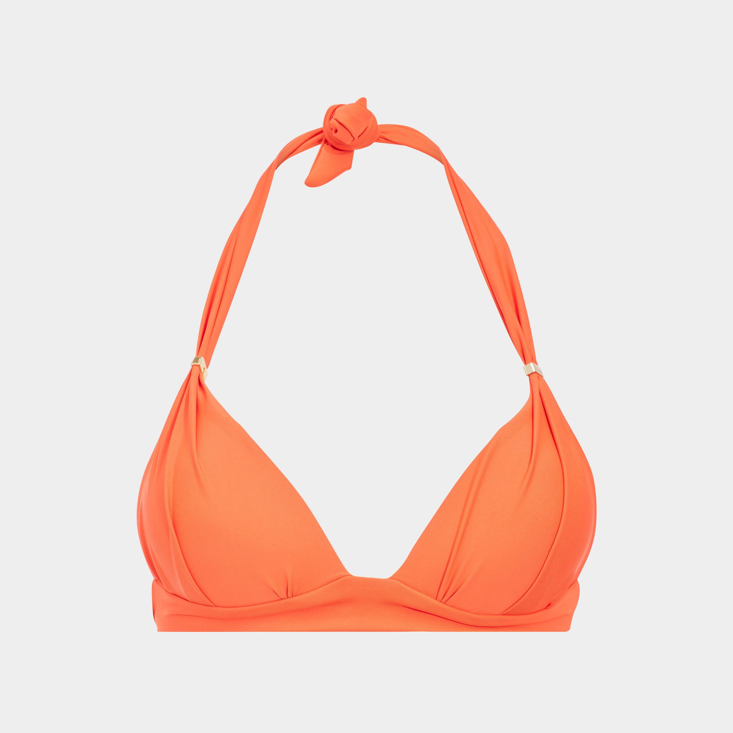 Haut de maillot de bain orange corail femme | La Halle
