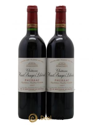 Château Haut Bages Libéral 5ème Grand Cru Classé  1997 - Lot de 2 Bouteilles