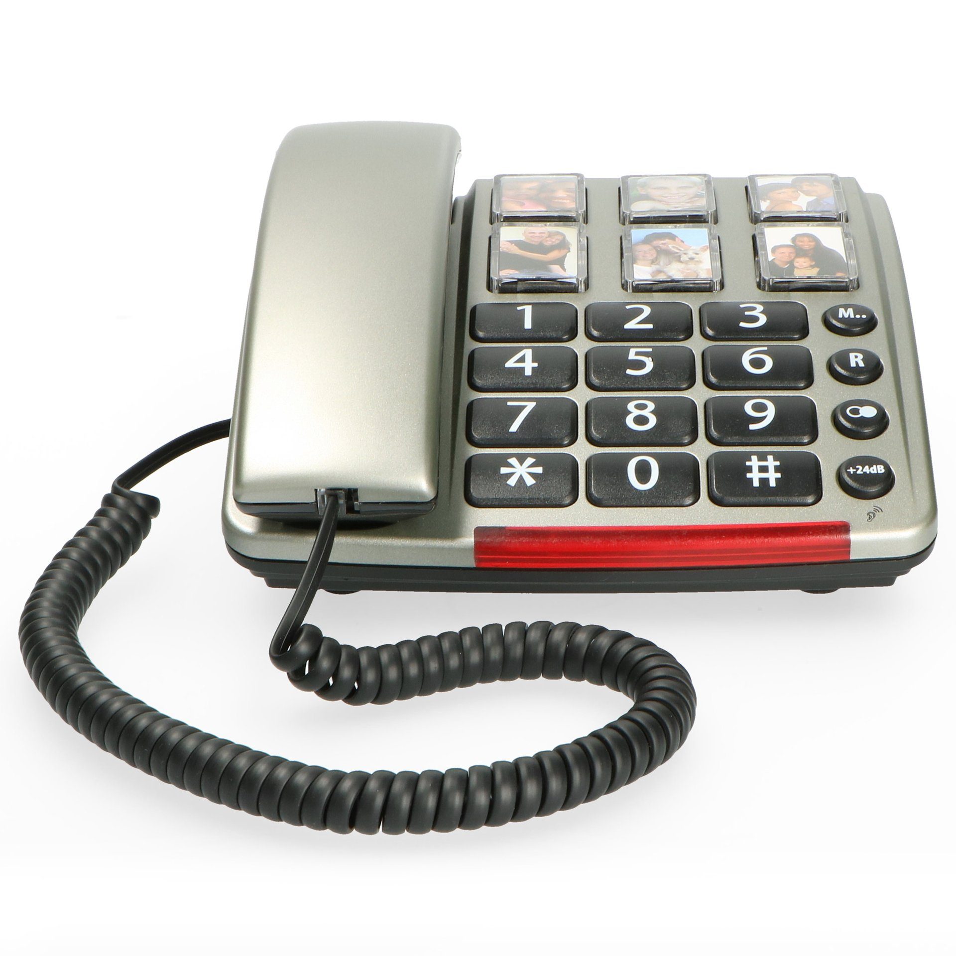 Profoon TX-560 - Schnurgebundenes Telefon mit großen Fototasten Kabelgebundenes Telefon