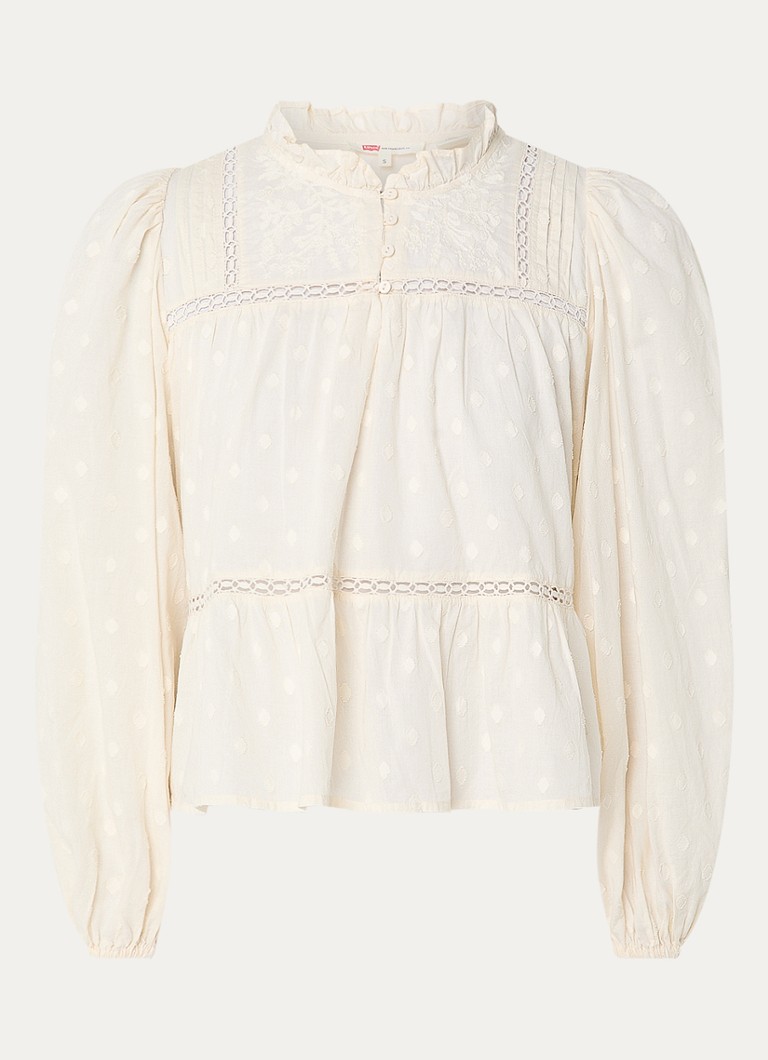 Levi's  Lucia tuniek met borduring en opengewerkt detail