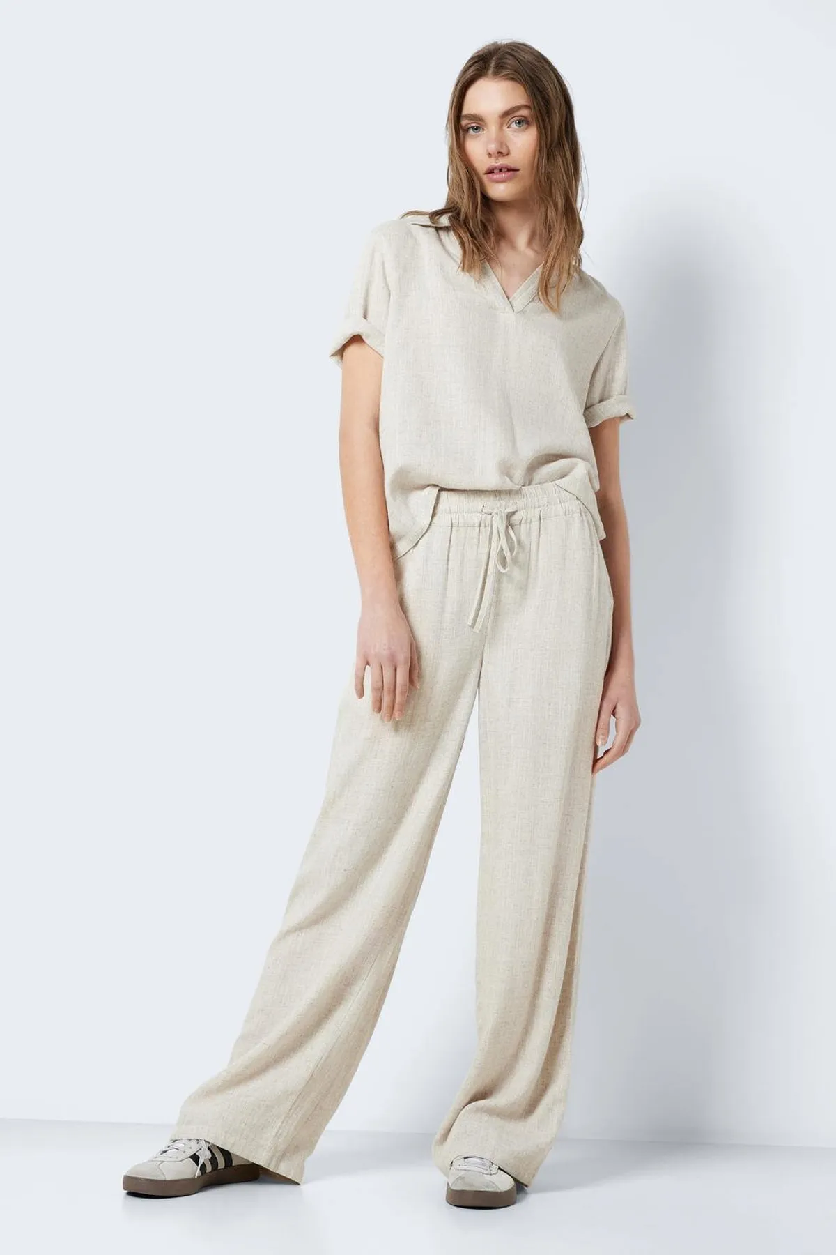 Noisy May  Hose - Beige - Wide Leg