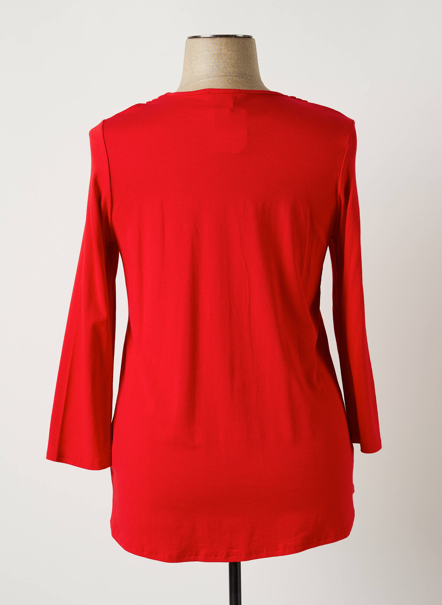 Chalou Tuniquemanchelongue Femme couleur rouge