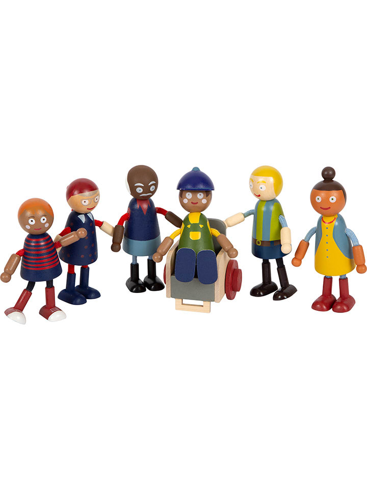 small foot Biegepuppen Familie mit Rollstuhl