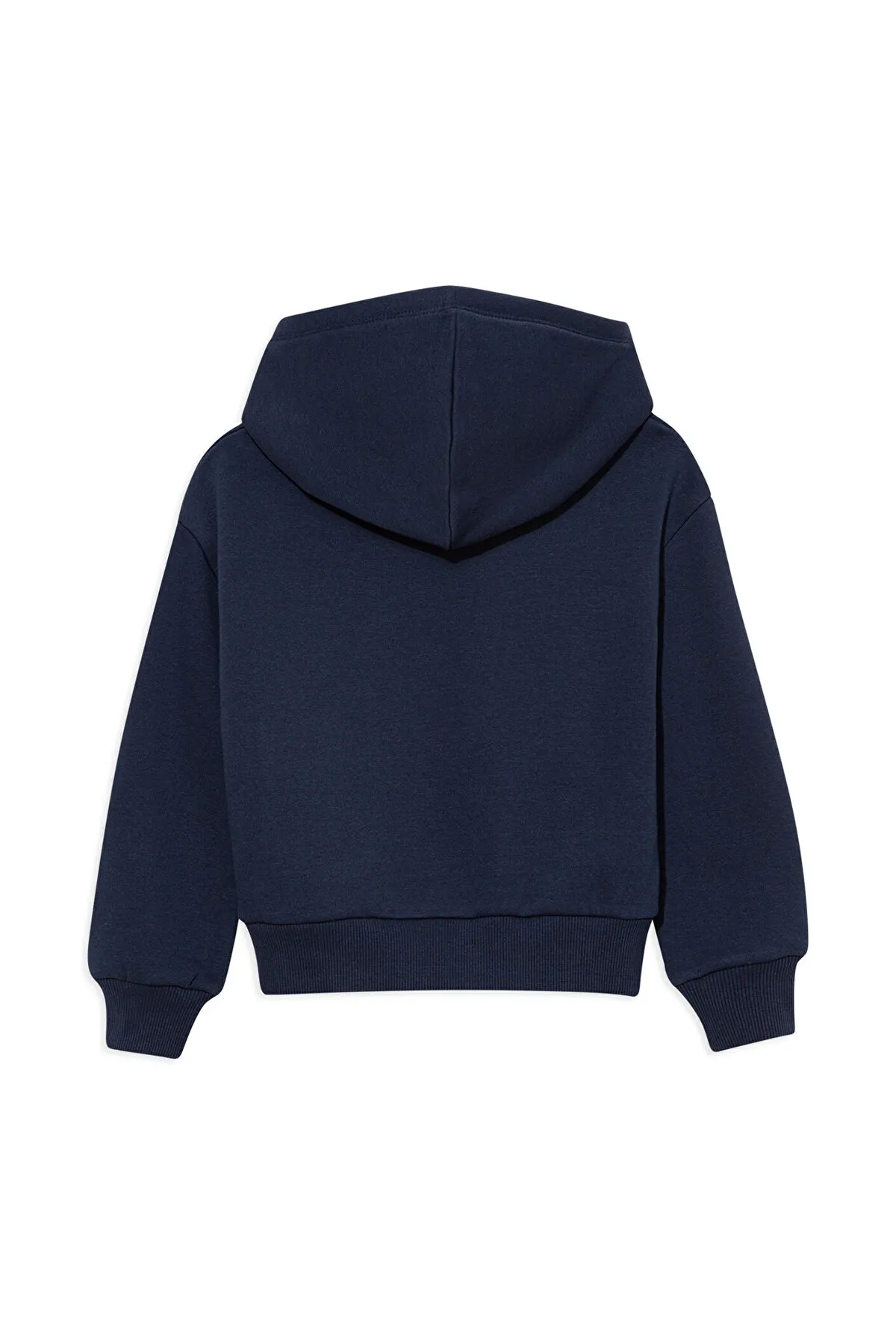 Mavi  Marineblaues Kapuzen-Sweatshirt mit Logo-Print 6610110-70490