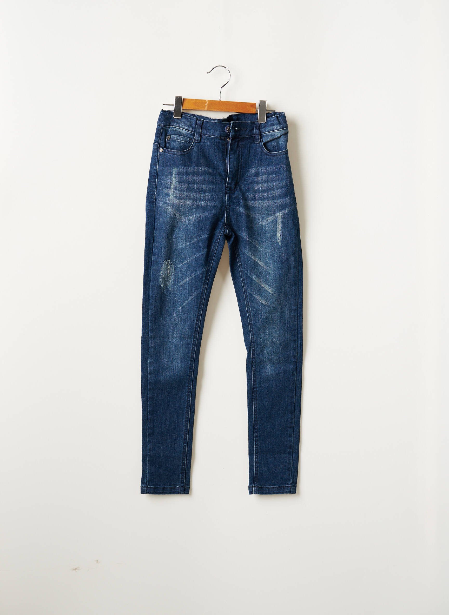 Beckaro Jeans Skinny Fille couleur bleu