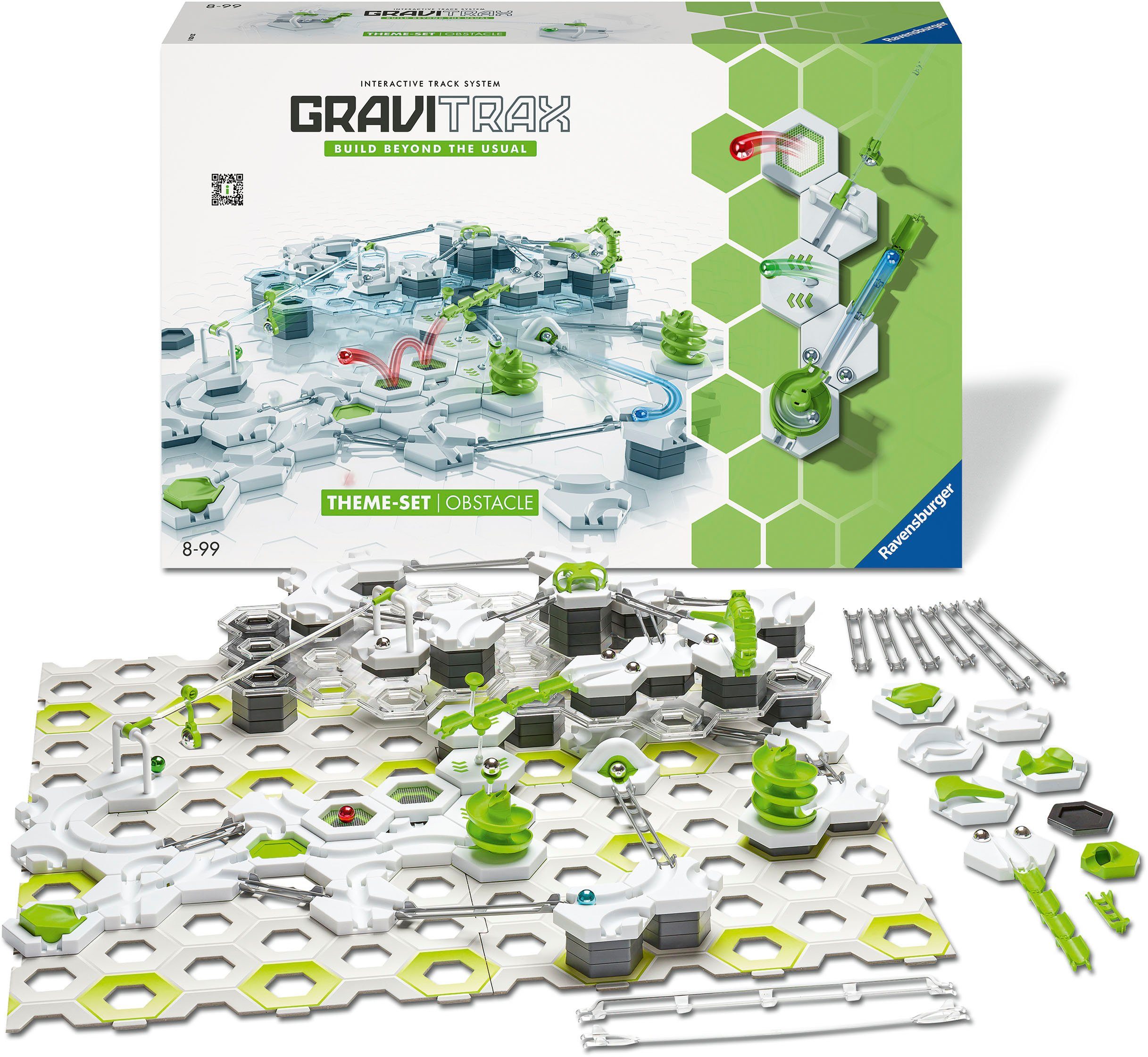 Ravensburger Kugelbahn-Bausatz GraviTrax® Theme-Set Obstacle, Made in Europe, FSC® - schützt Wald - weltweit