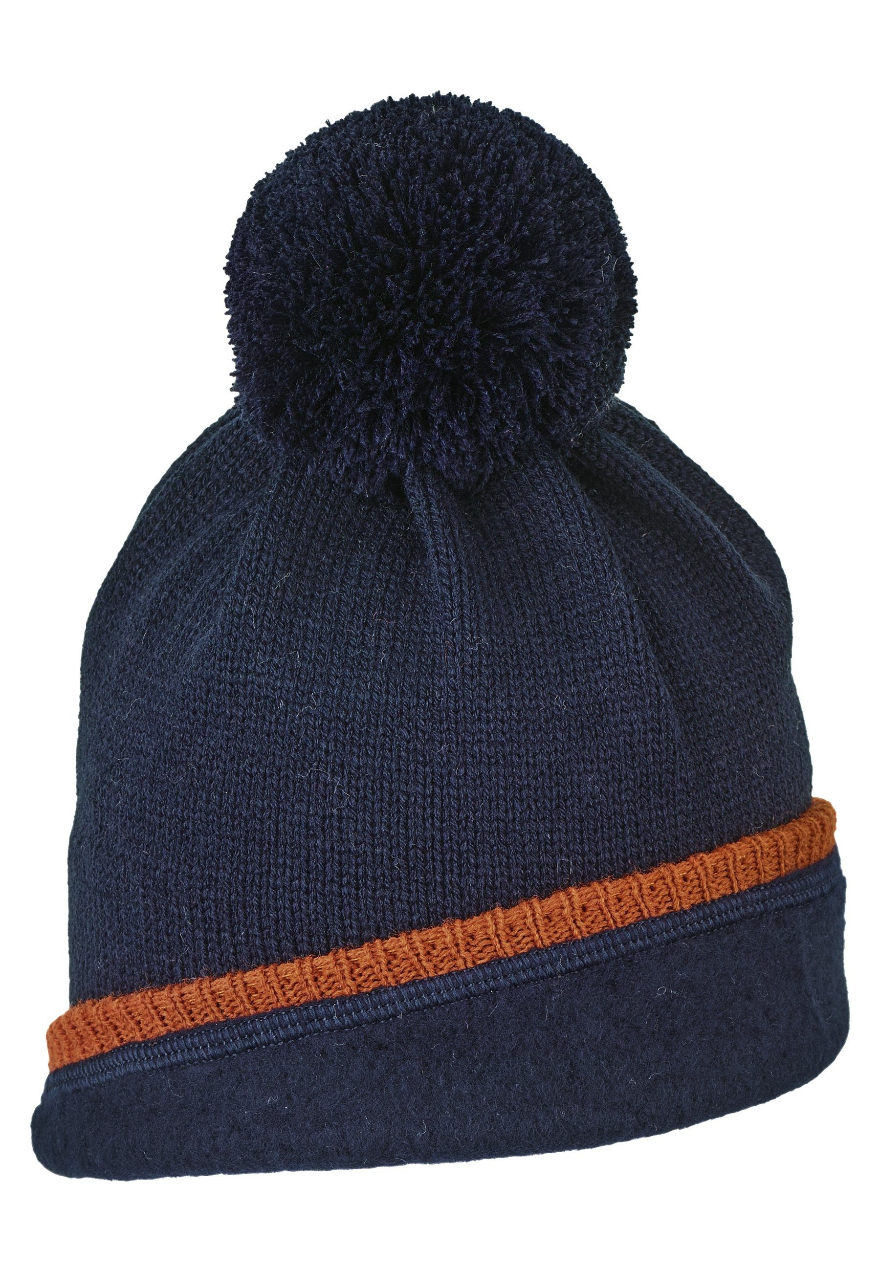 Sterntaler® Strickmütze Bommelstrickmütze Rand (1-St)