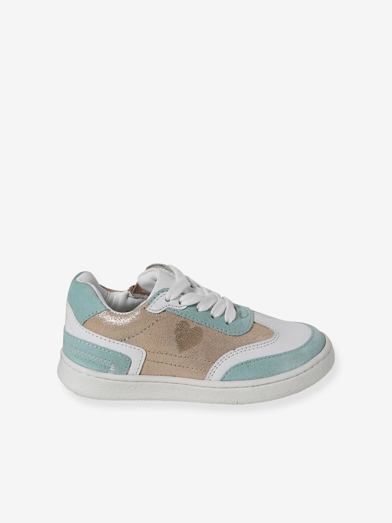 Vertbaudet Mädchen Sneakers mit Anziehtrick - set beige