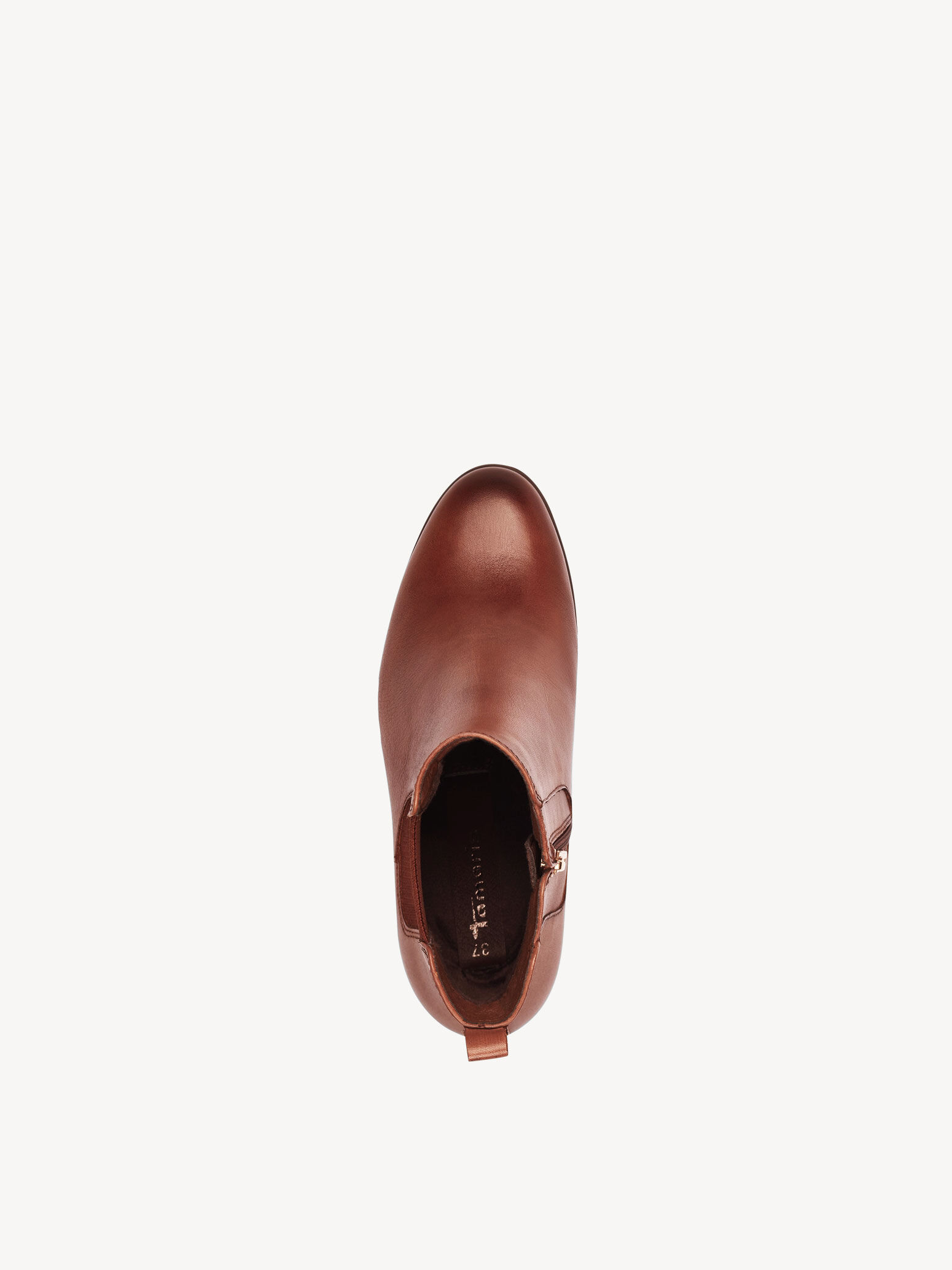 Bottine Chelsea en cuir - marron