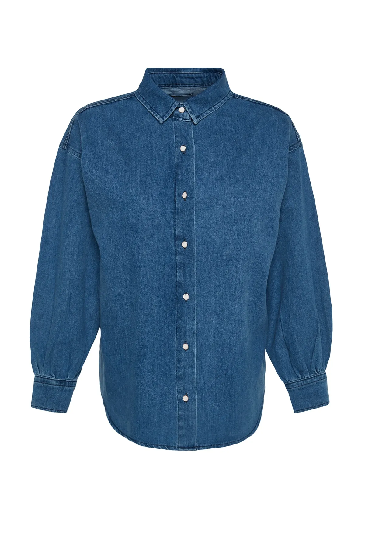 Trendyol Collection  Hemd - Dunkelblau - Oversized