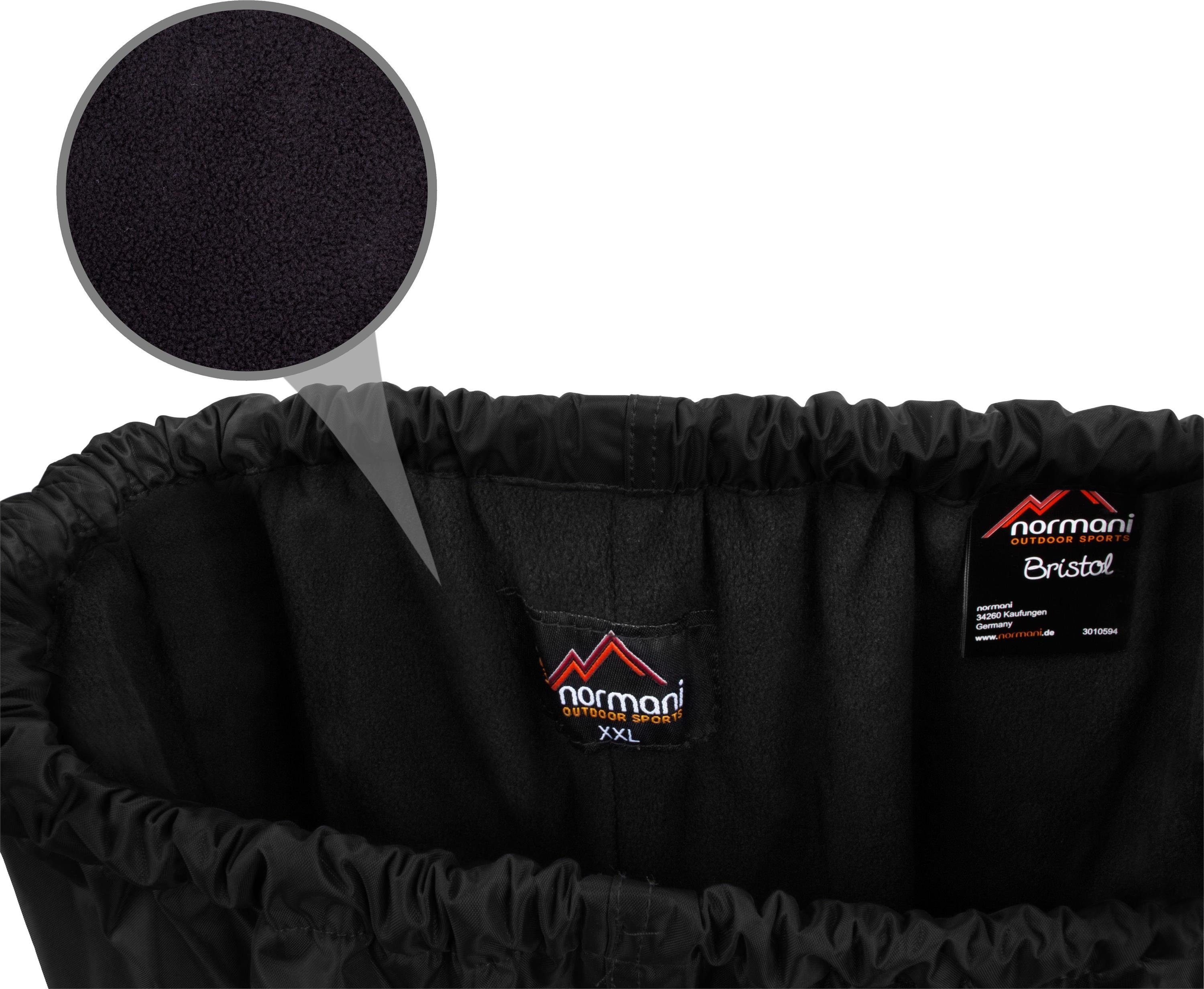 normani Regenhose Kinder Regenhose mit Fleecefutter Bristol Unisex für Jungen und Mädchen Matschhose Buddelhose Winterhose gefütterte Übergangshose