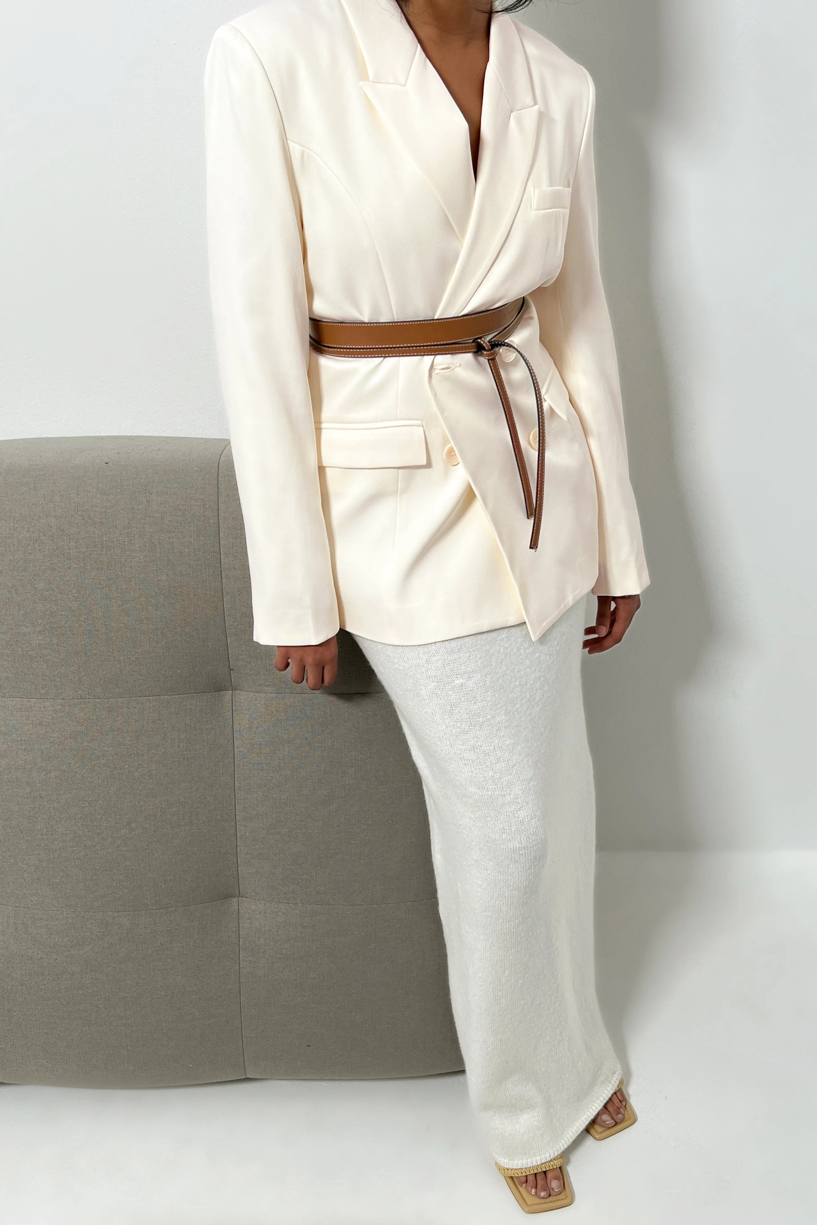 Taillierter, zweireihiger Blazer