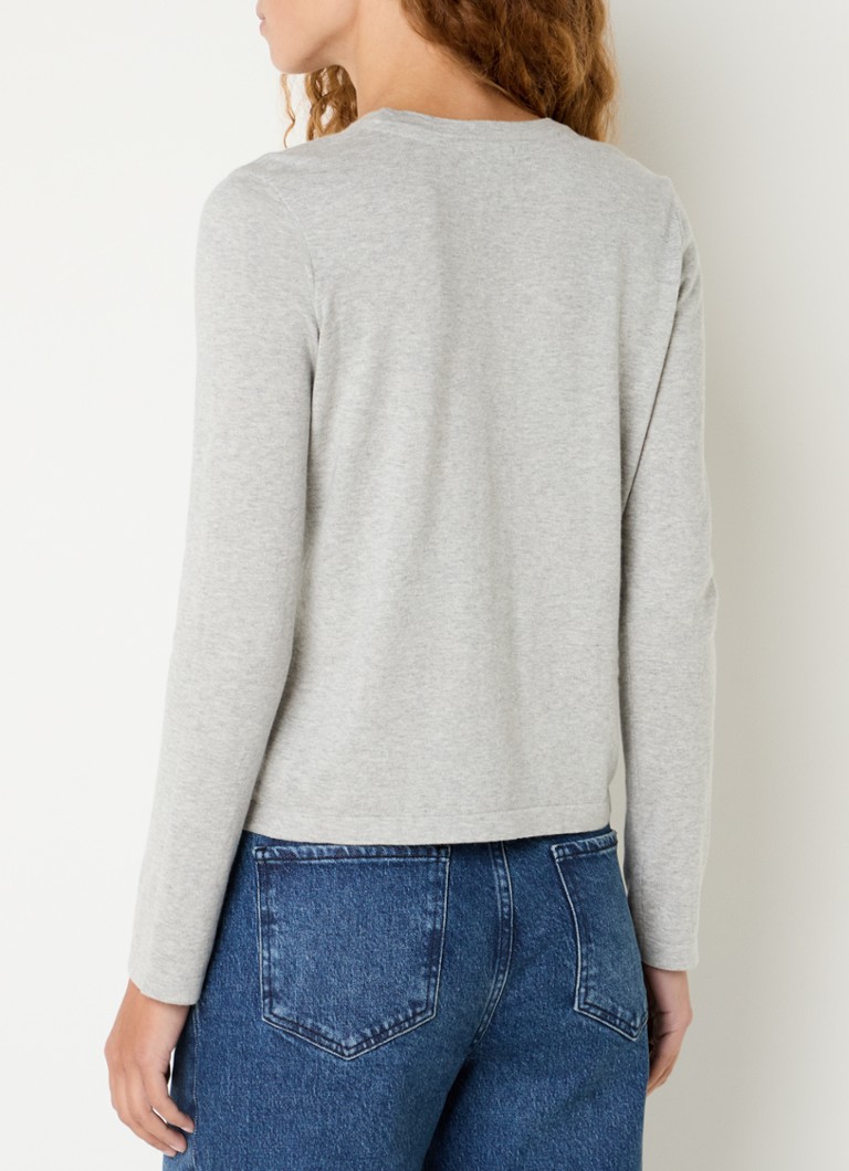 Rails long sleeve in cashmere blend with round neck
