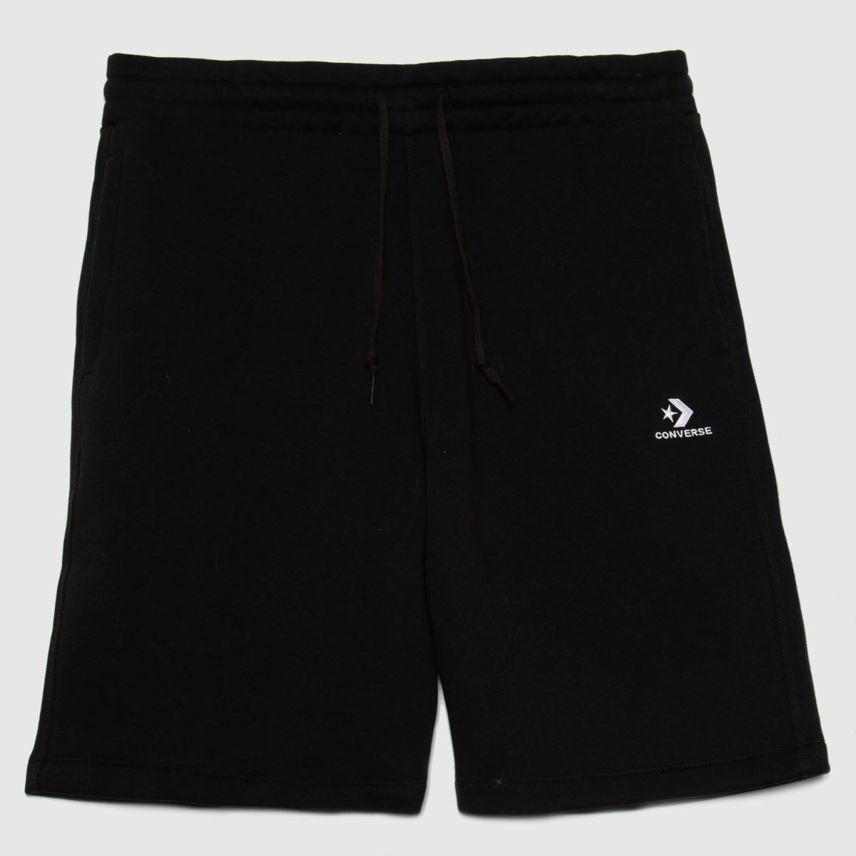 Converse – Svarta shorts med stjärnmönster och chevronmönster
