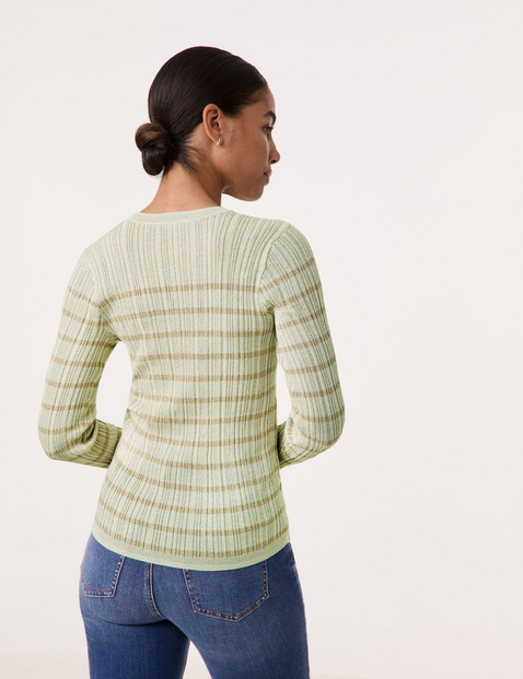 Pullover mit glitzerndem Streifen-Dessin