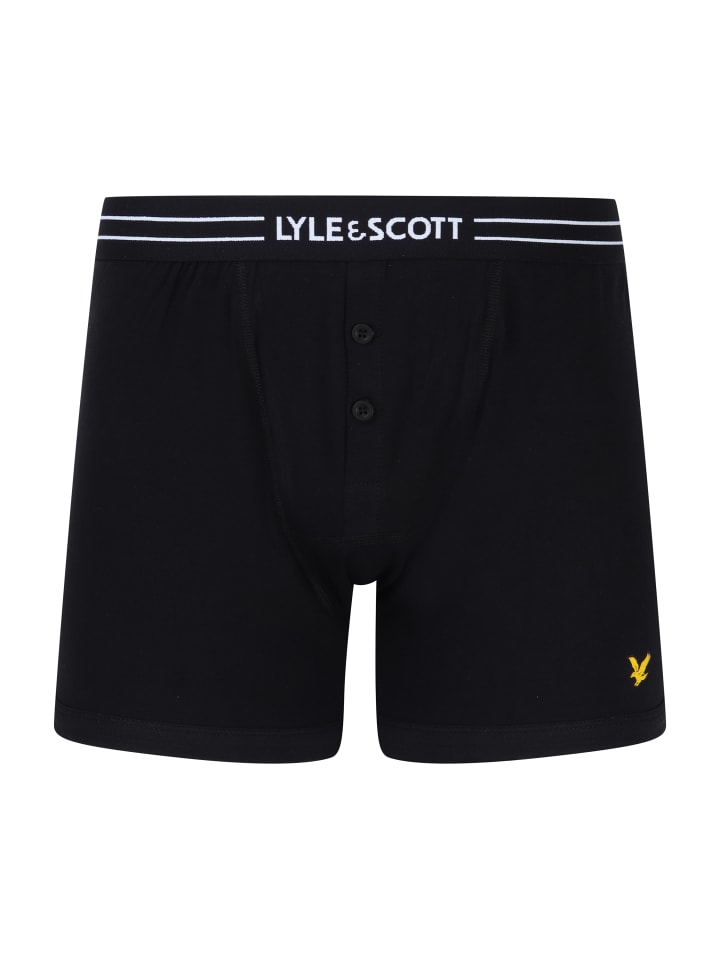 Lyle & Scott Trunks 3-Er Set in Mattschwarz günstig kaufen