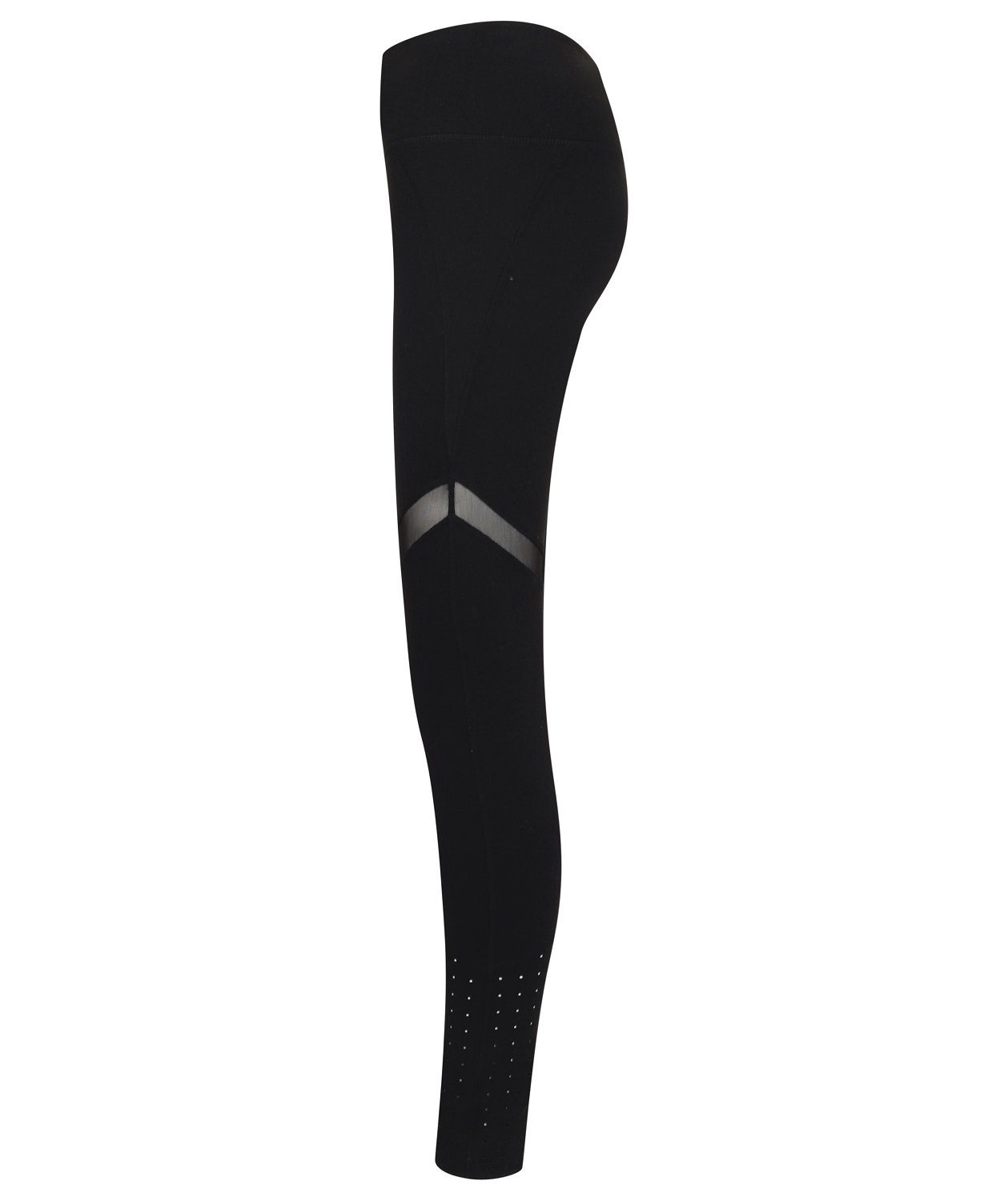 Tombo Leggings Damen Leggings mit Mesh-Streifen vorne u. hinten am Oberschenkel Blickdichtes Stretch-Gewebe, XS bis XXL