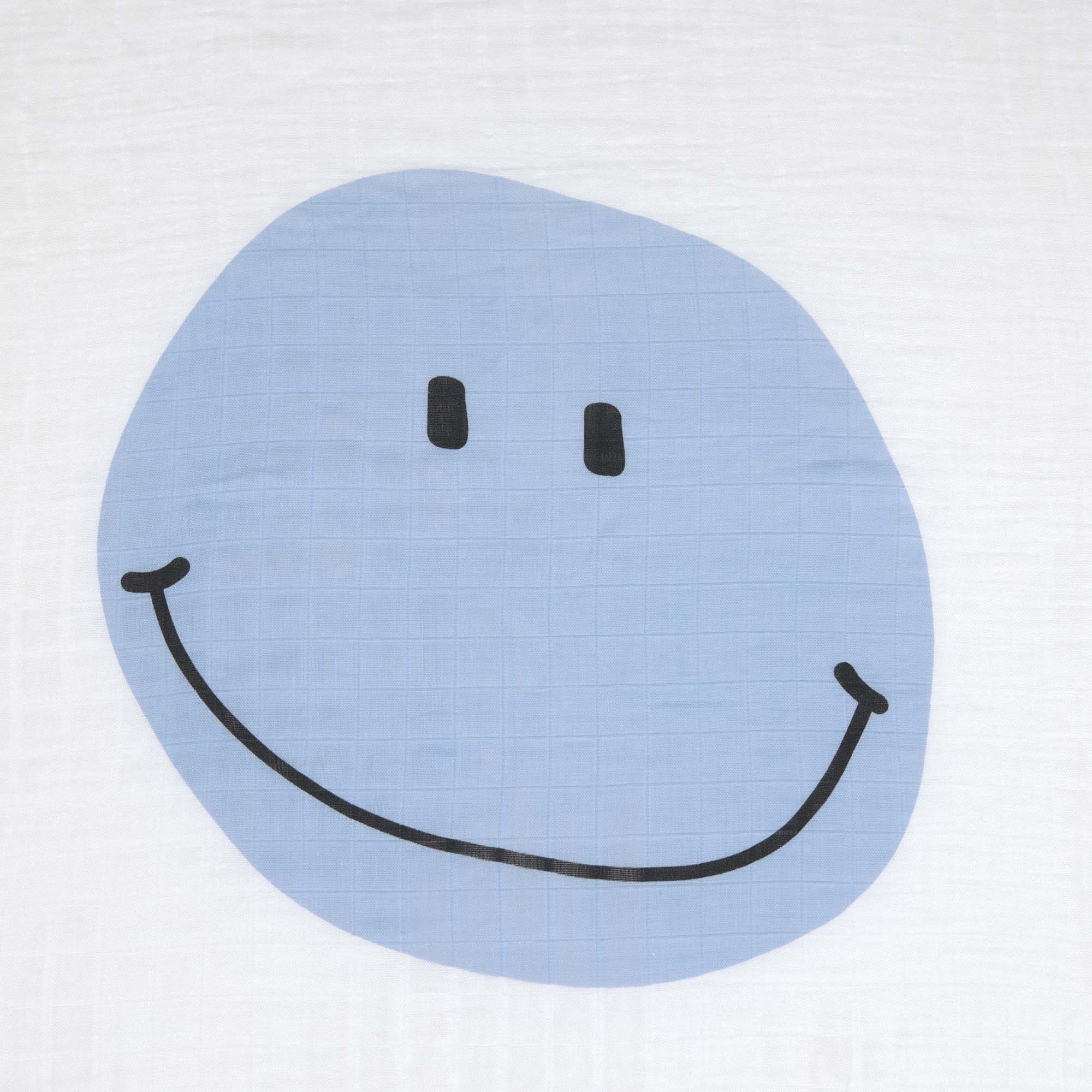 Mulltücher 2er Set 120 x 120 cm - Happy Rascals, Himmelblau