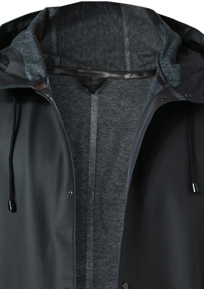 STUTTERHEIM, Regenmantel, PVC wasserdicht, schwarz