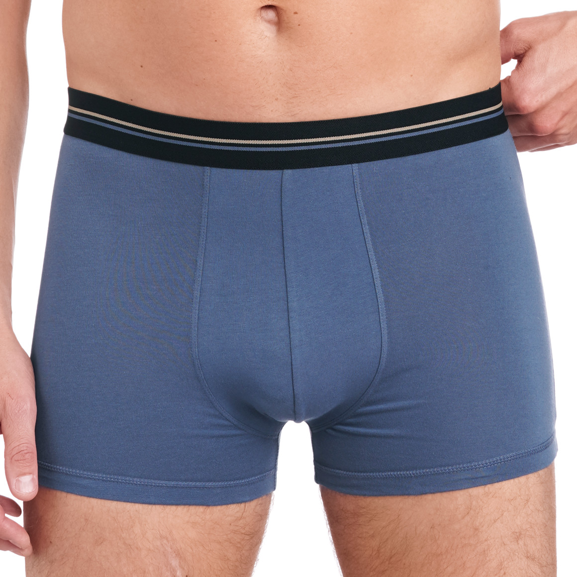 Herren Retroshorts mit gestreiftem Webbund
