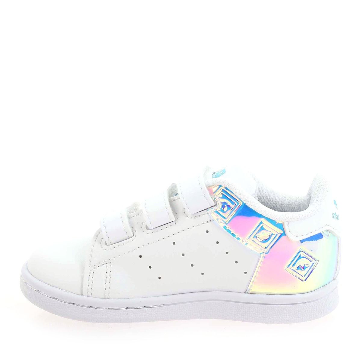 Adidas Originals  STAN SMITH METAL VELCRO CF I H21 - Blanc Multi