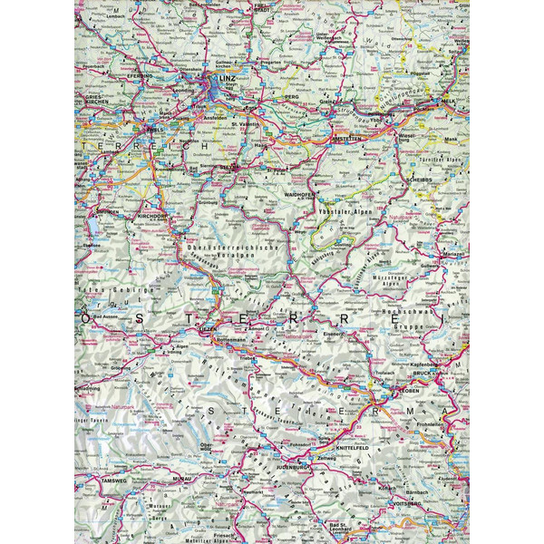 Österreich 1 : 600 000 - Wanderkarte