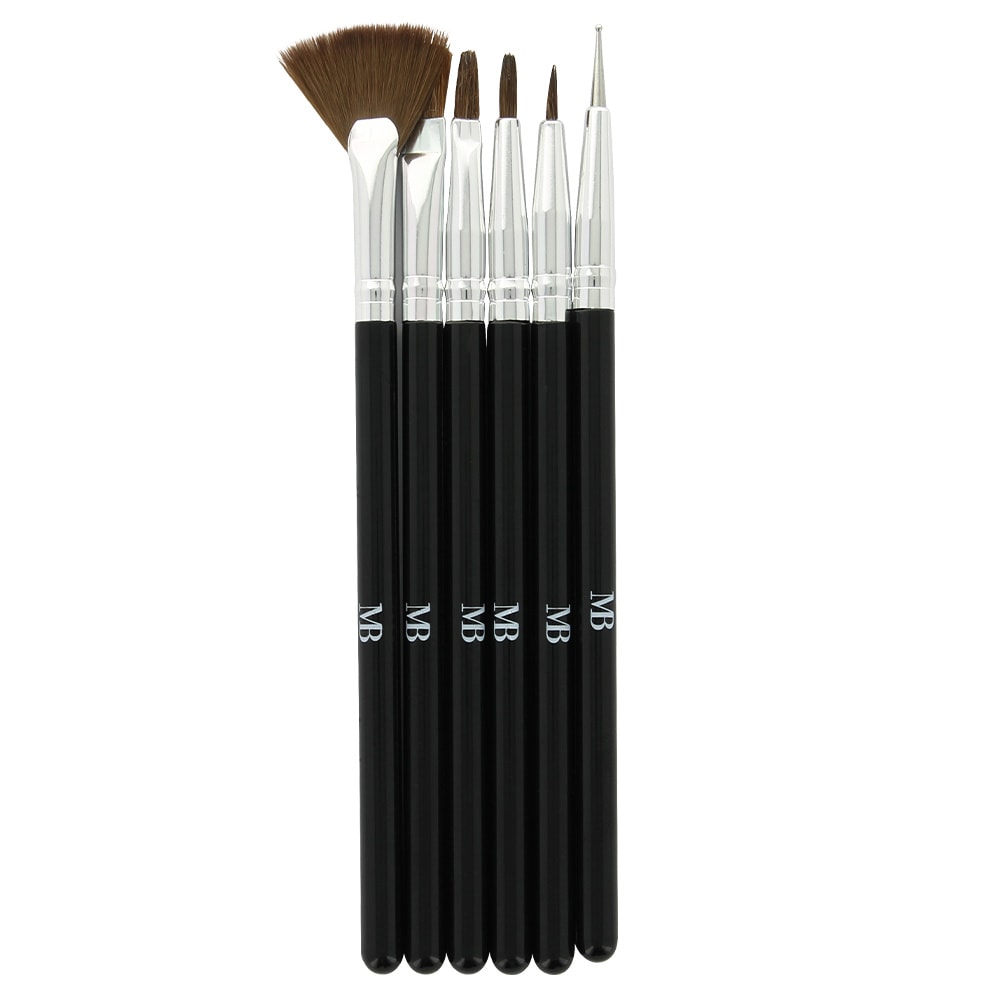 Mb Milano SET 6 PINCEAUX NAIL ART ACCESSOIRES NAIL ART