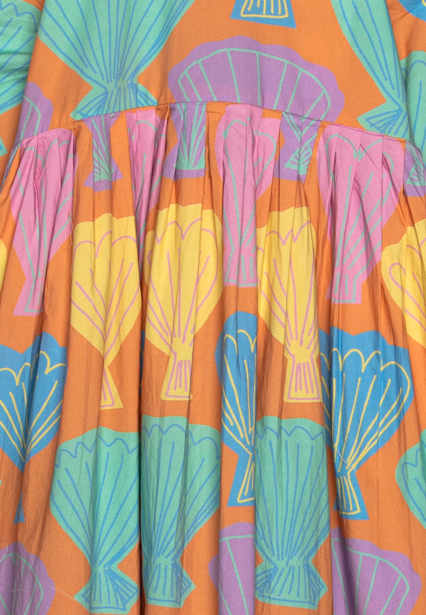 Stella McCartney Kids VESTIDO NIÑA ESTAMPADO CONCHAS GRANDES - Vestido de verano