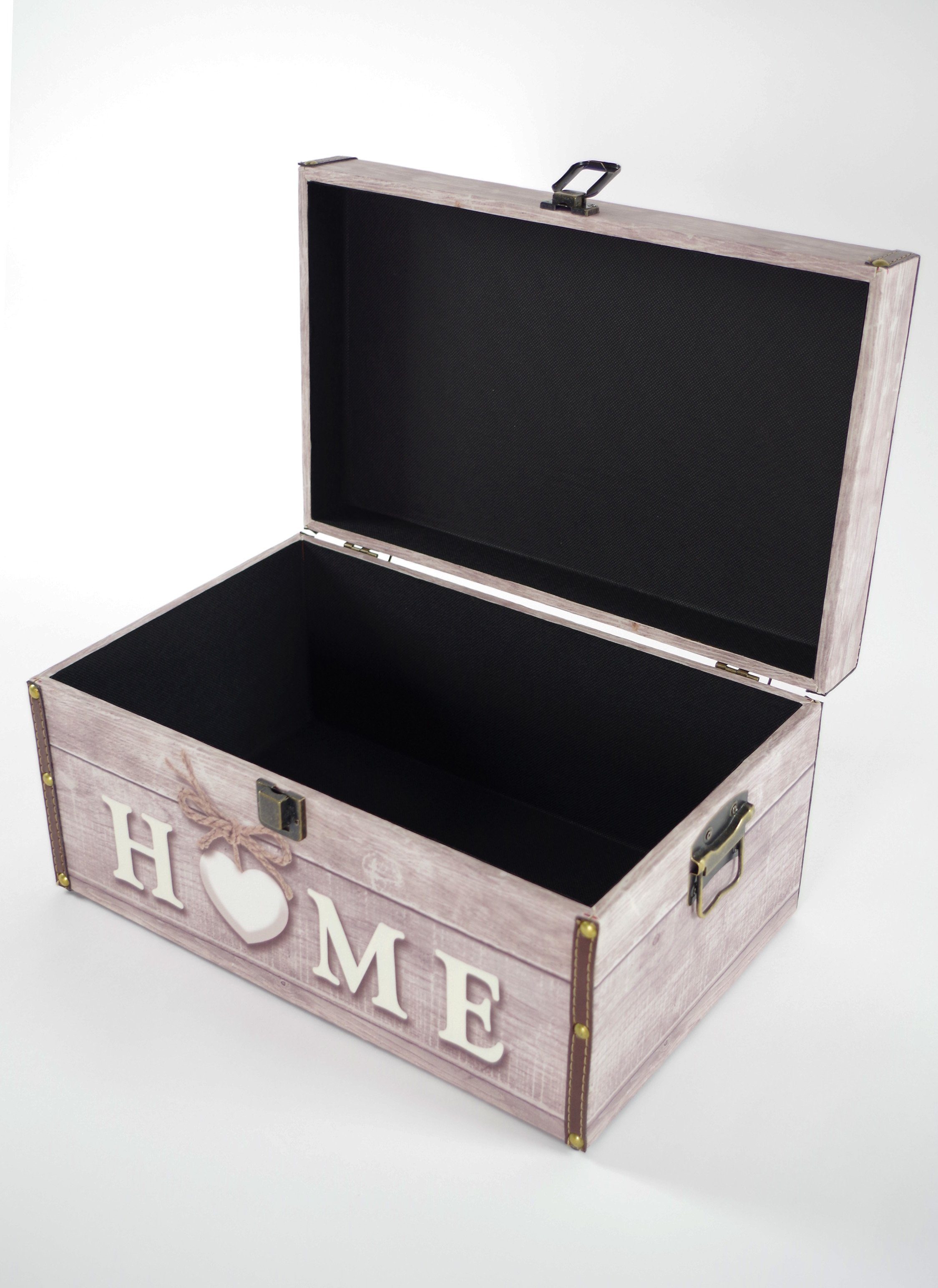 Kobolo Truhe Kiste Aufbewahrungsbox HOME 40x25x20cm