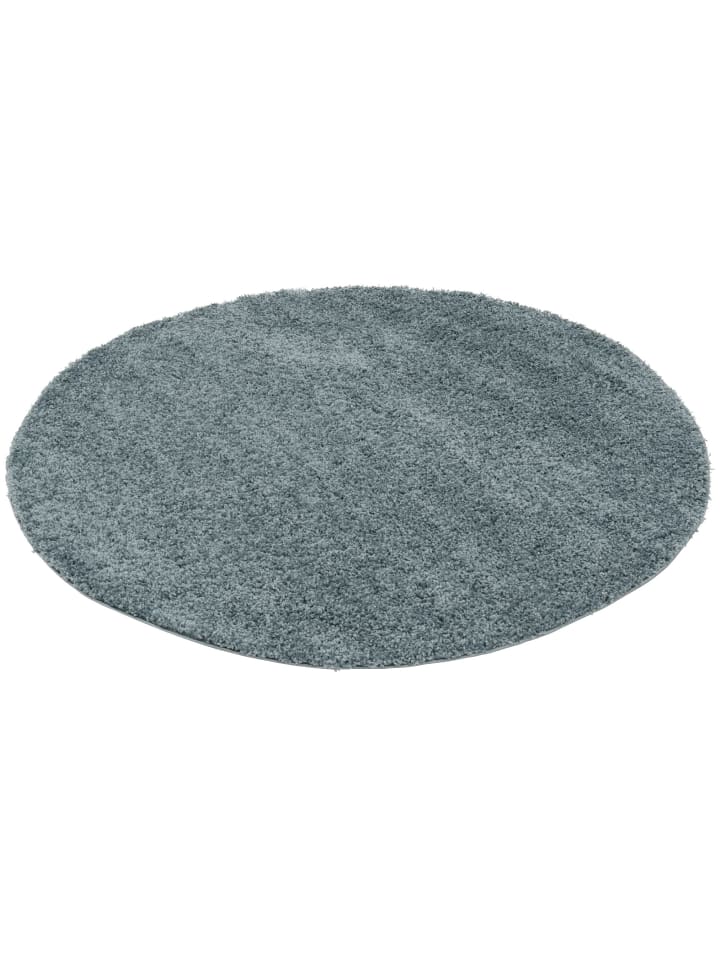 Pergamon Hochflor Langflor Shaggy Teppich Fluffy Rund in Grijs günstig kaufen