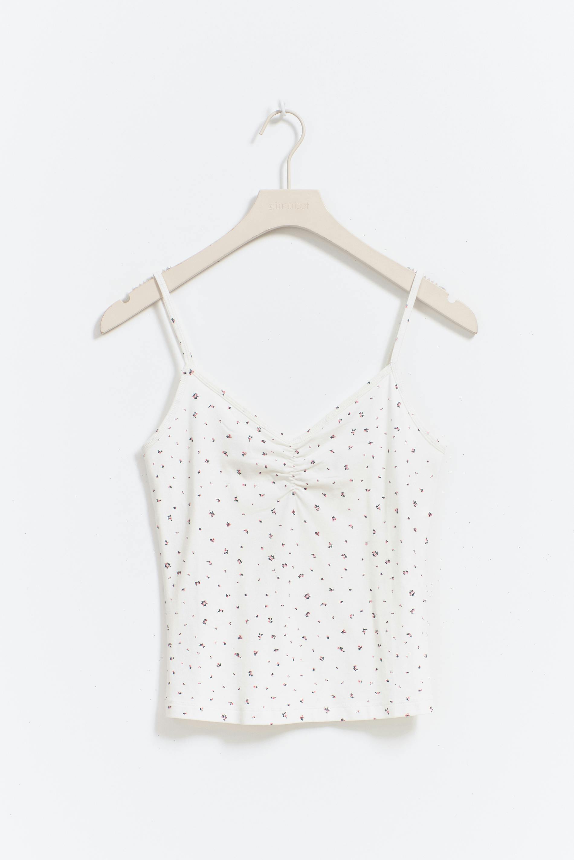 V-neck ruched singlet