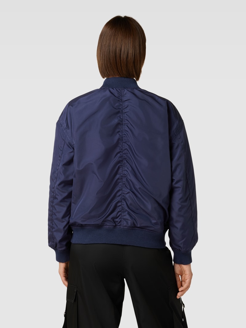 Bomberjacke mit Stehkragen Modell 'COLL' in marineblau