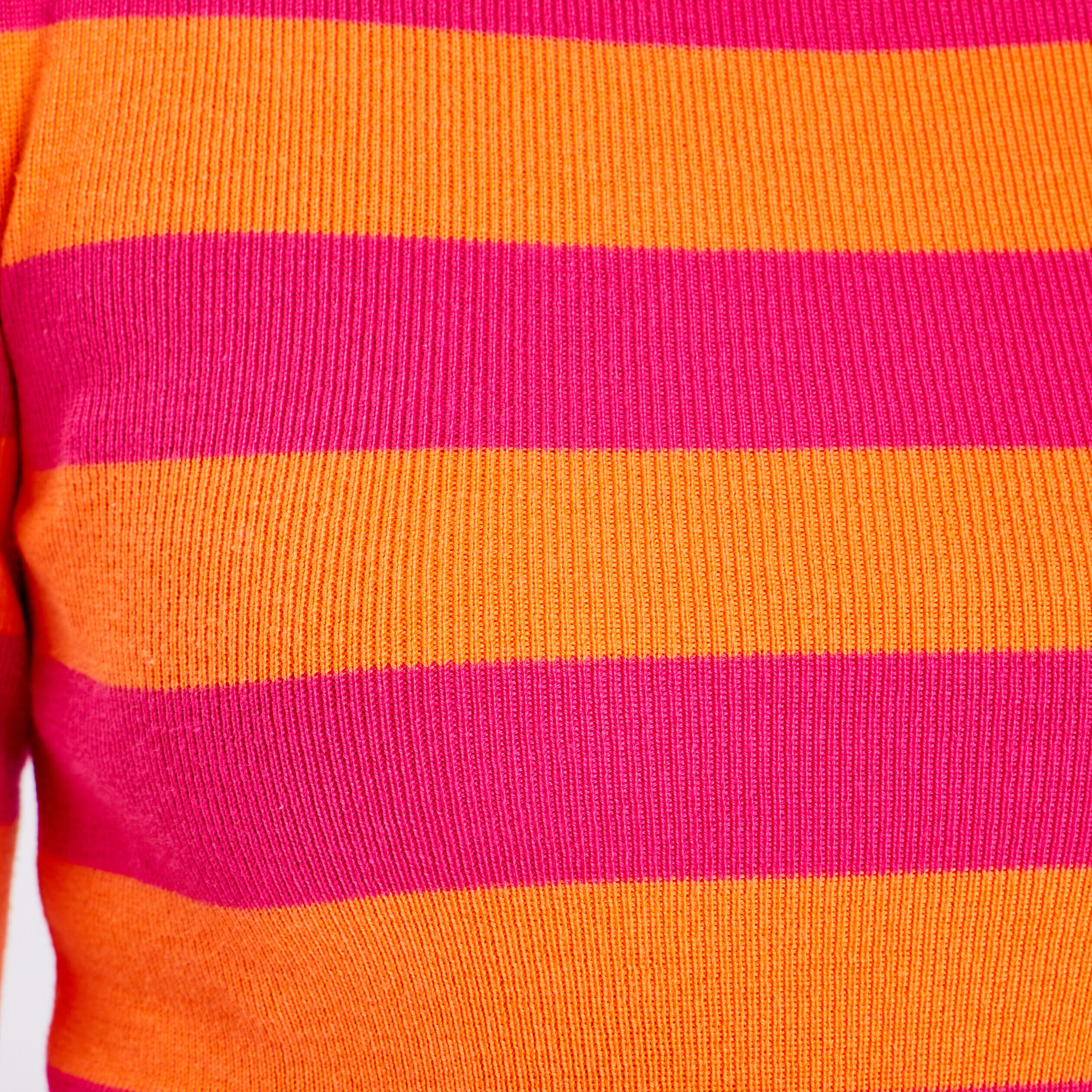 Pull avec manches longues rose vif femme | Cache Cache