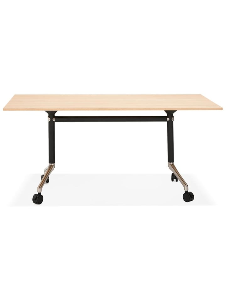 KADIMA DESIGN Schreibtisch klappbar 160x80 cm funktional, mit Arbeitsfläche in Beige günstig kaufen