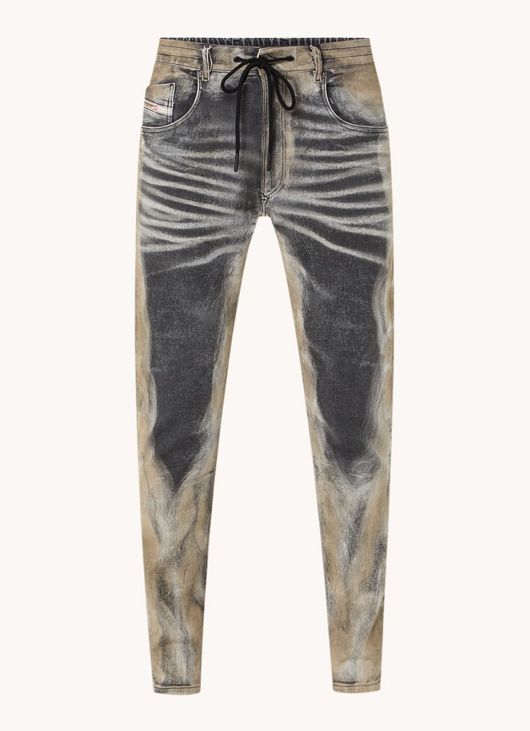 Diesel Krooley JoggJeans® regulāras piegriezuma džinsi ar elastīgu jostasvietu