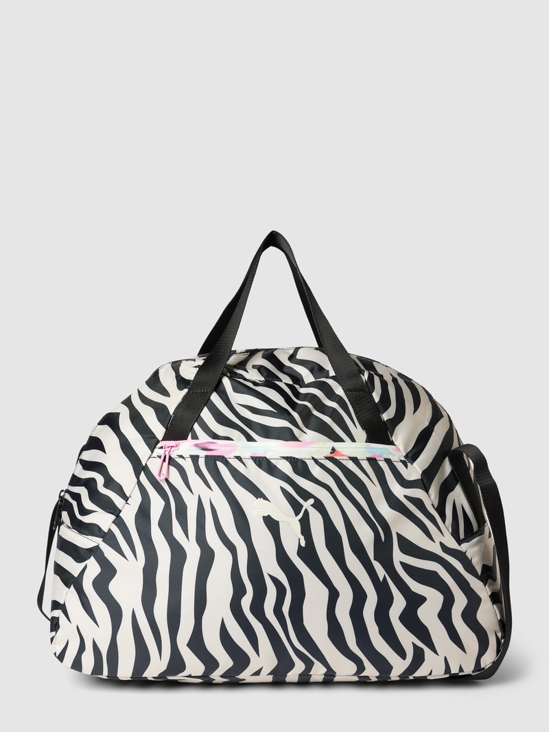 Sporttasche mit Label-Print Modell 'Grip' in black