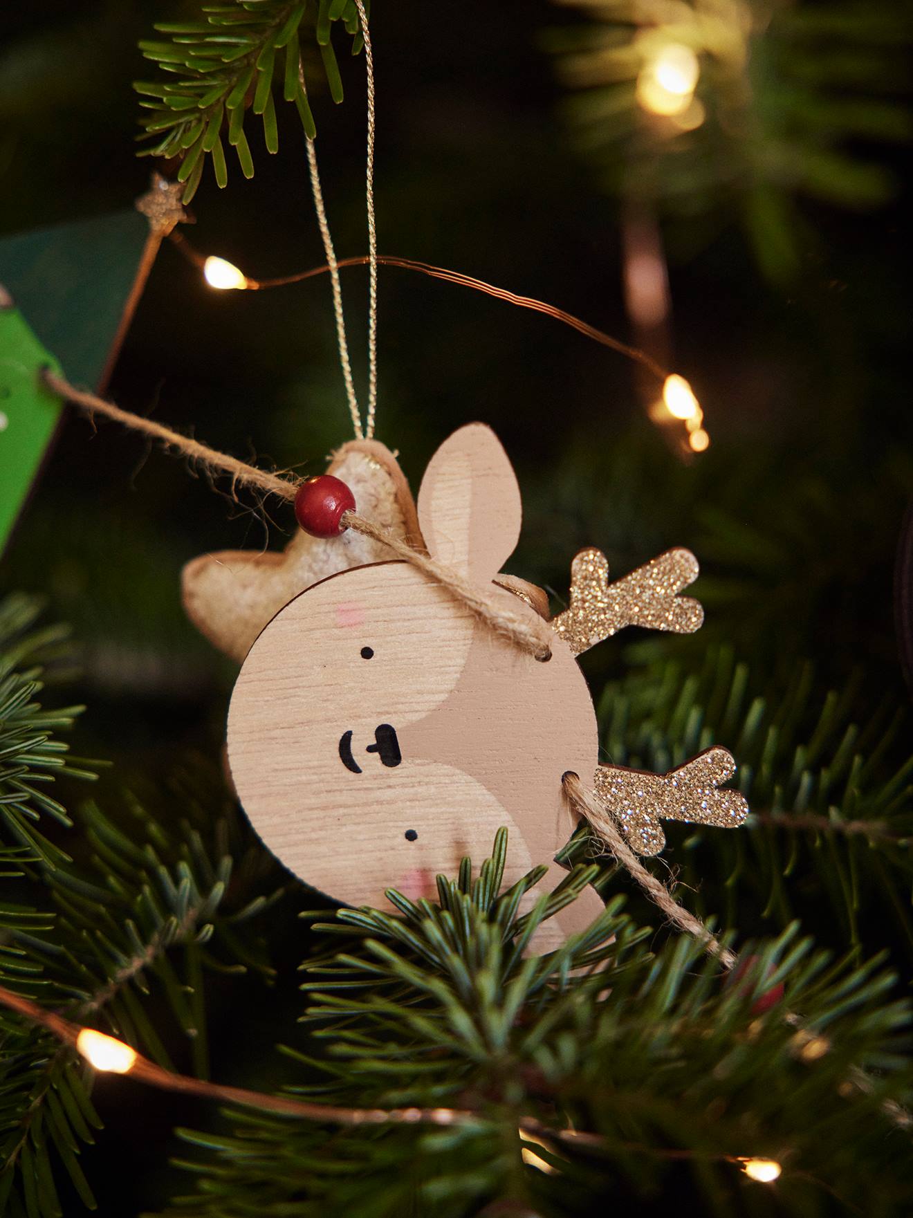 Vertbaudet 6er-Set Weihnachtsbaumdeko - pack natur