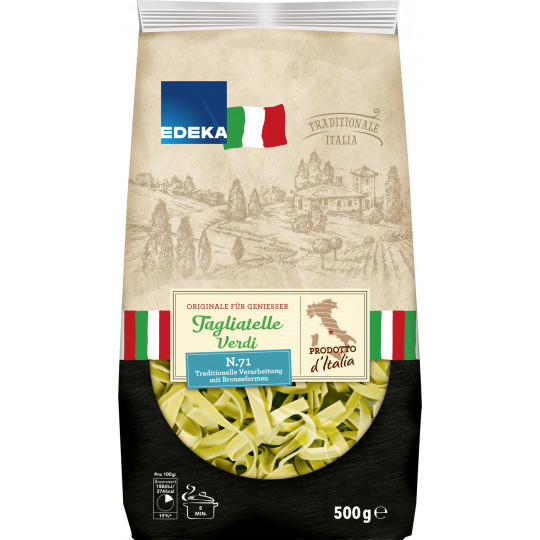 EDEKA Italia Nudeln Tagliatelle grün 500G