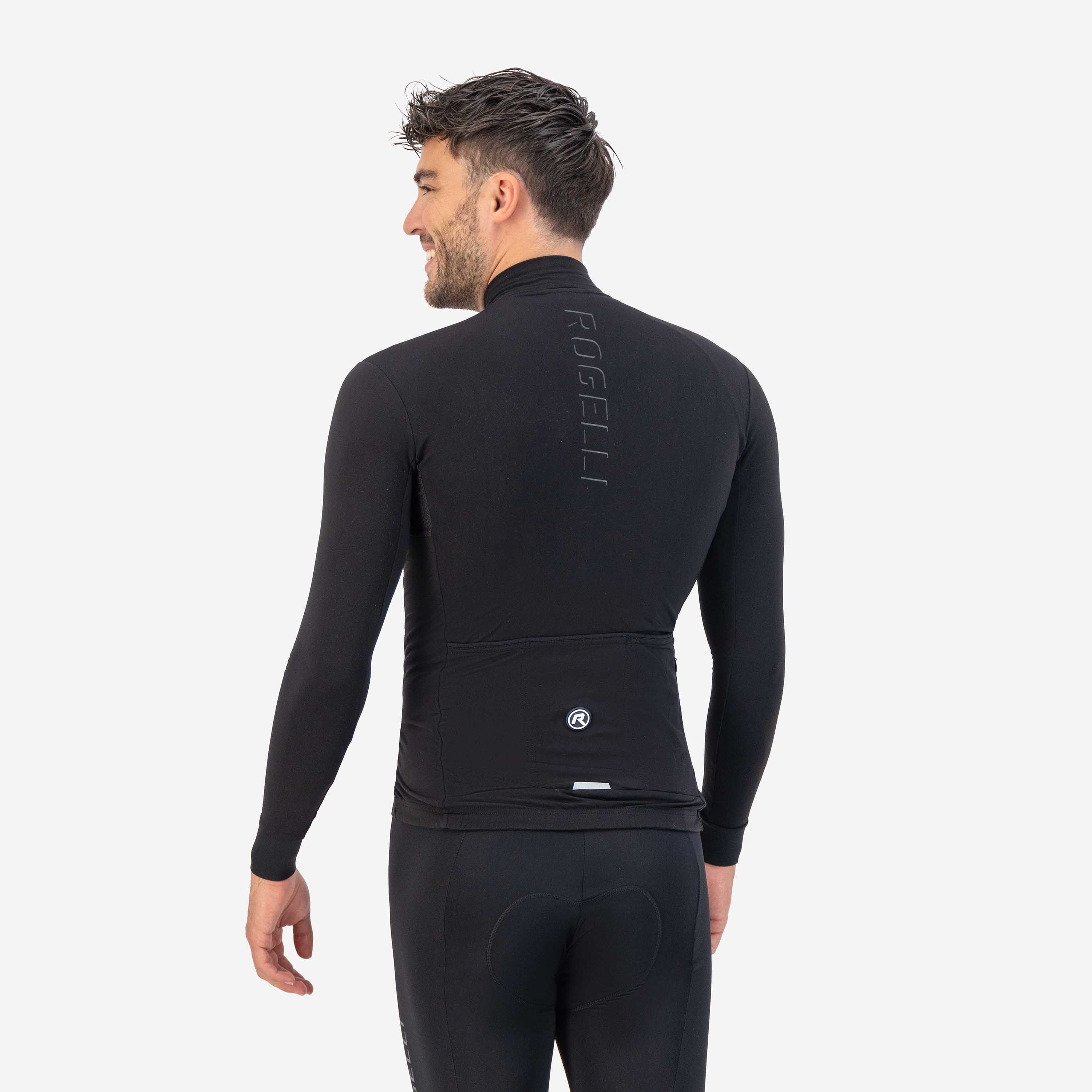 Rogelli Distance Schwarz Herren Radtrikot Langarm