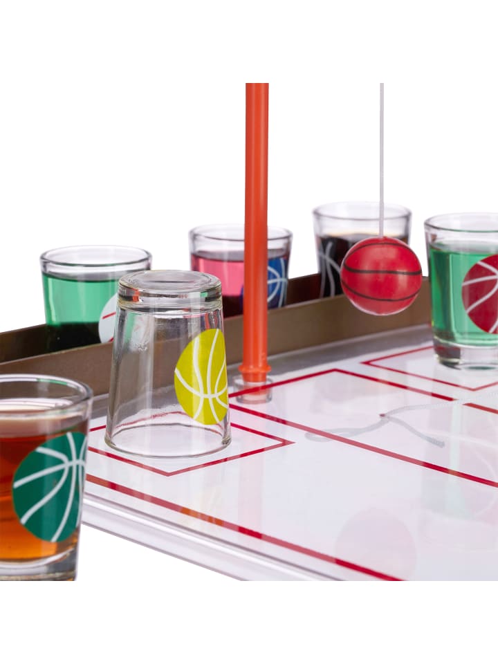 relaxdays Basketball Trinkspiel in Transparent günstig kaufen onesize