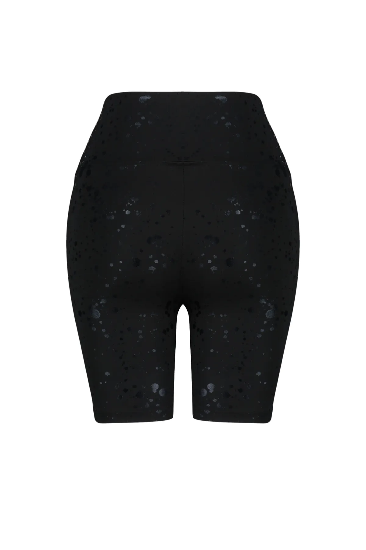 Trendyol Collection  Schwarze Sportshorts/kurze Leggings aus Strick mit Glanzstoff THMSS24TY00033