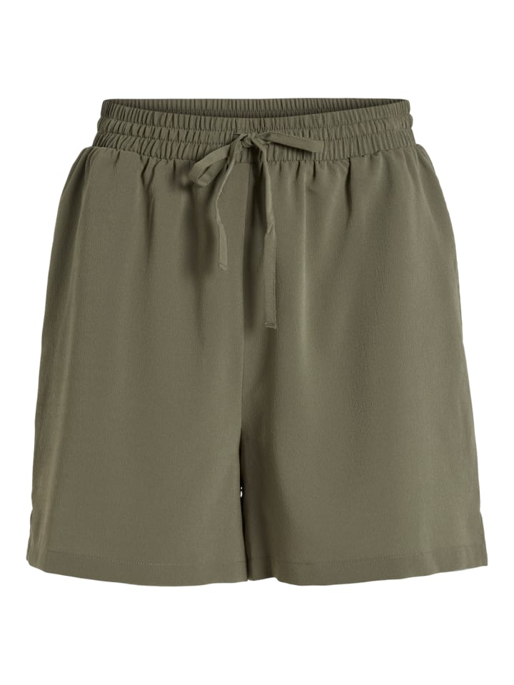 Vila Kurze Stoff Shorts Bermuda Hot Pants in Olive günstig kaufen 34