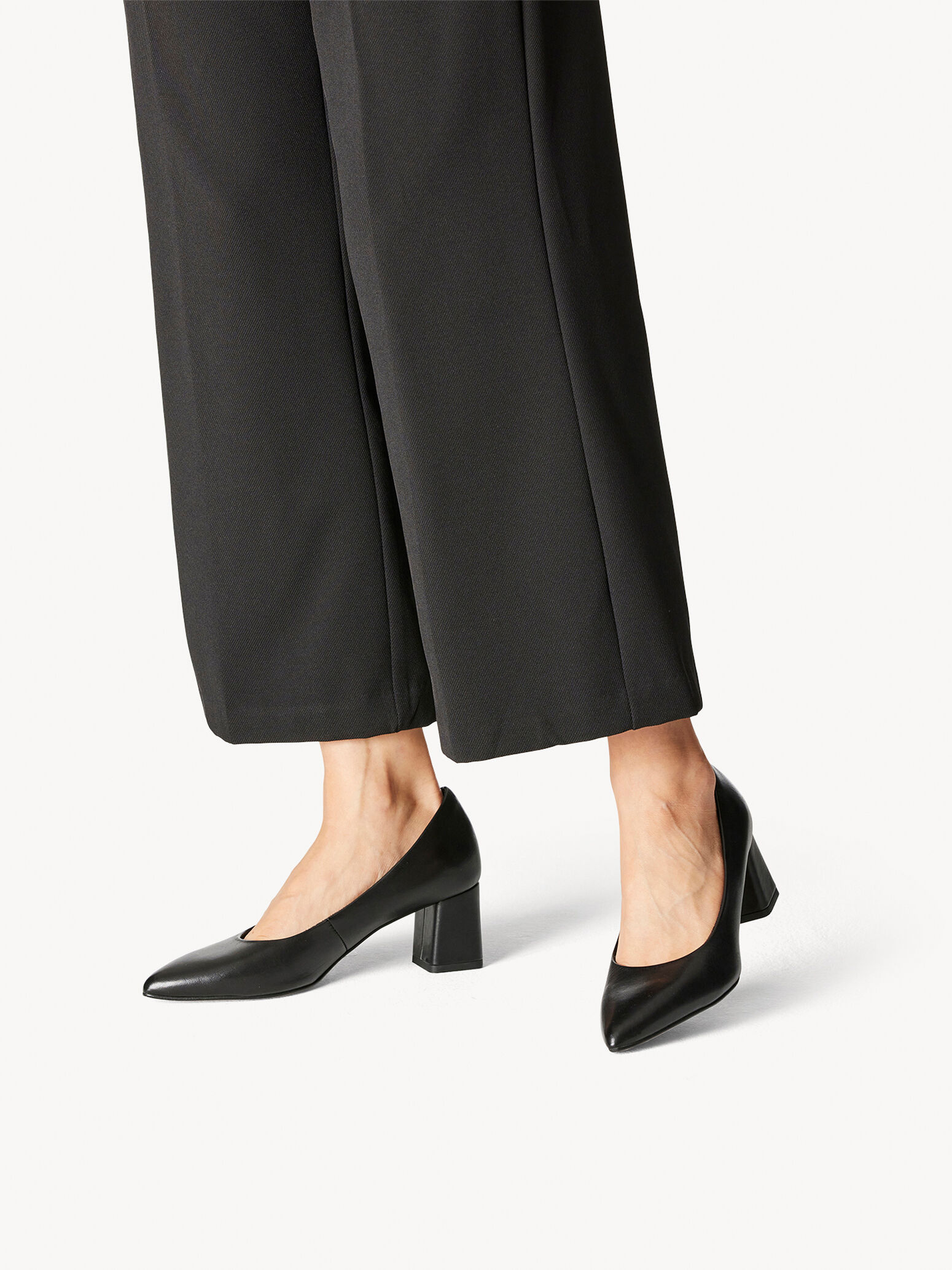 Escarpin en cuir - noir